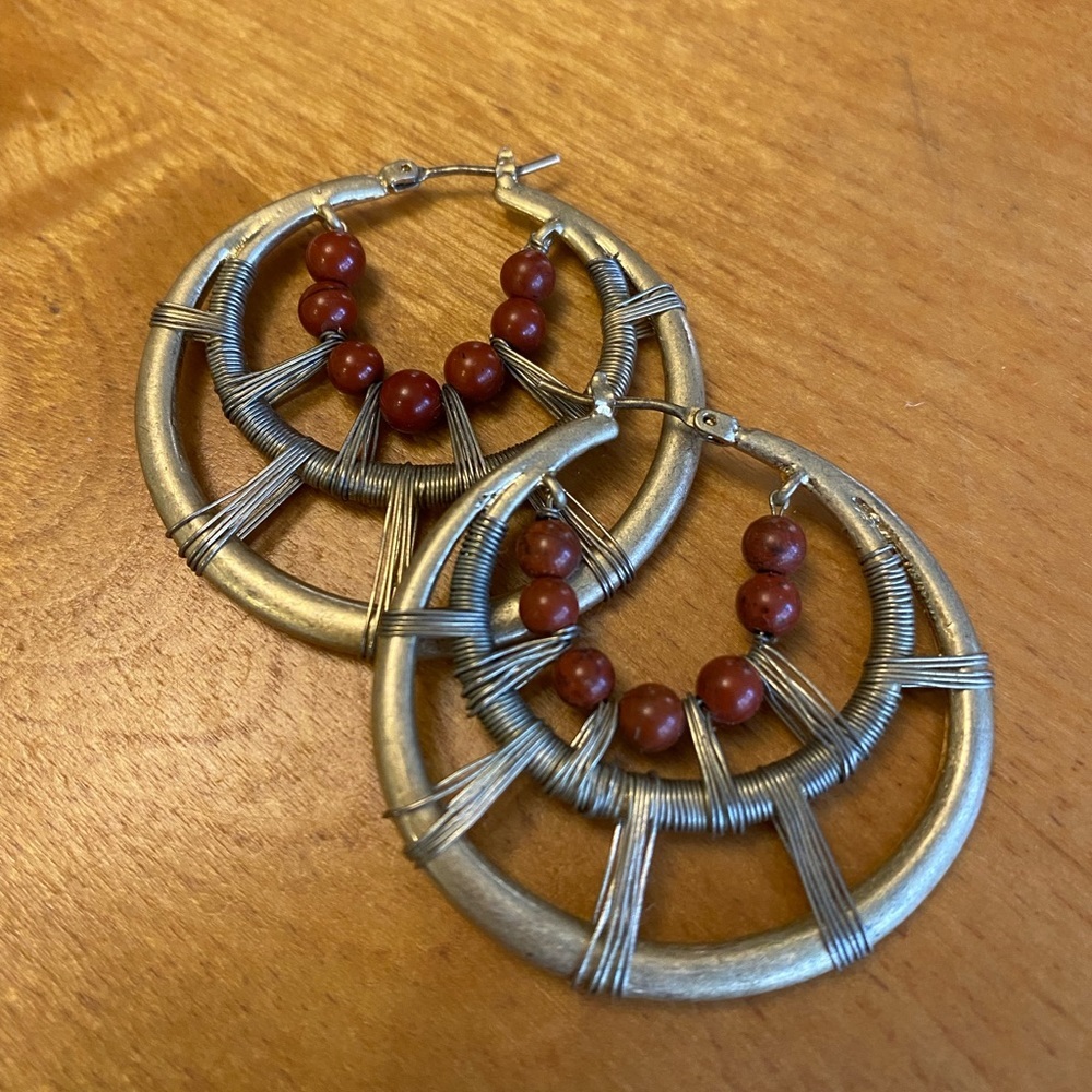 Banana Republic Brass Boho Hoops